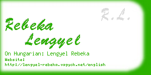 rebeka lengyel business card